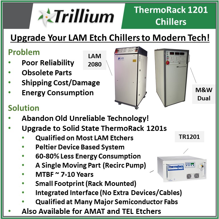 Upgrade your LAM etch chillers to modern technology